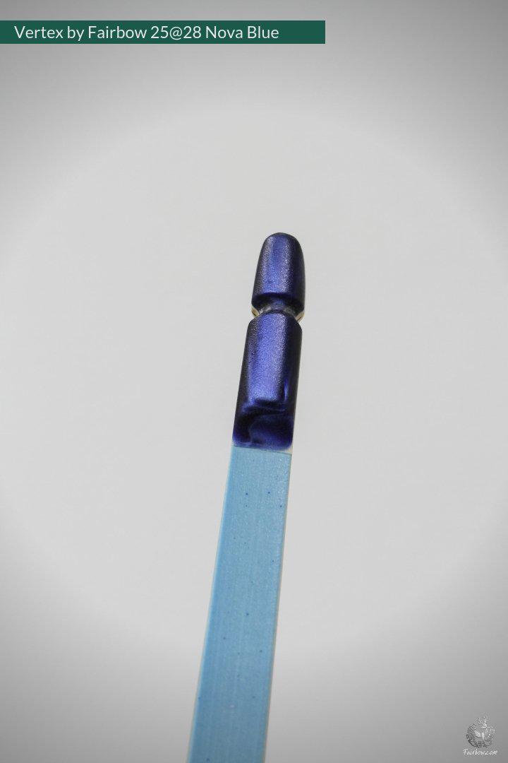 VERTEX, 25 LBS REFLEX DEFLEX AMERICAN LONGBOW, ROSEWOOD AND BAMBOO, NOVA BLUE-Bow-Fairbow-Fairbow