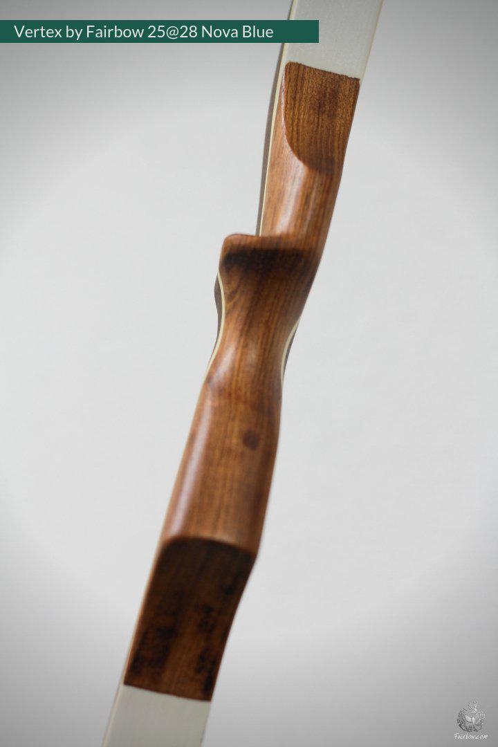 VERTEX, 25 LBS REFLEX DEFLEX AMERICAN LONGBOW, ROSEWOOD AND BAMBOO, NOVA BLUE-Bow-Fairbow-Fairbow