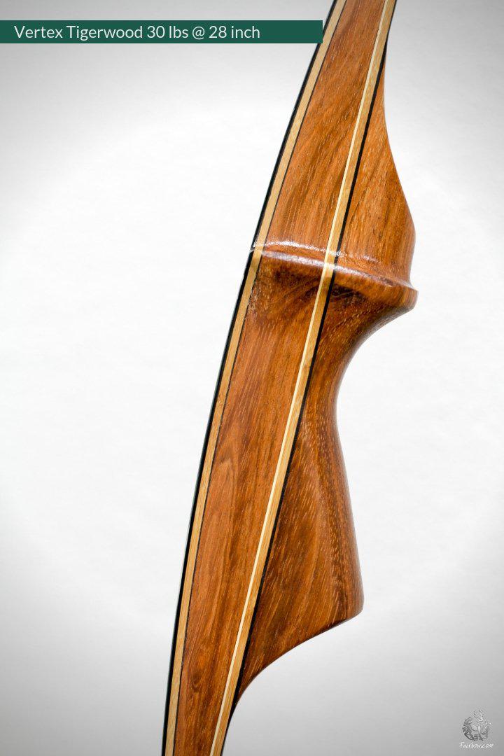 VERTEX, 30 LBS REFLEX DEFLEX AMERICAN LONGBOW, MACASSAR AND BAMBOO-Bow-Fairbow-Fairbow