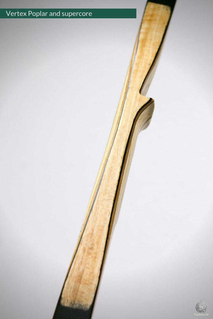 VERTEX, 30 LBS REFLEX DEFLEX AMERICAN LONGBOW, POPLAR WOOD AND BAMBOO-Bow-Fairbow-Fairbow