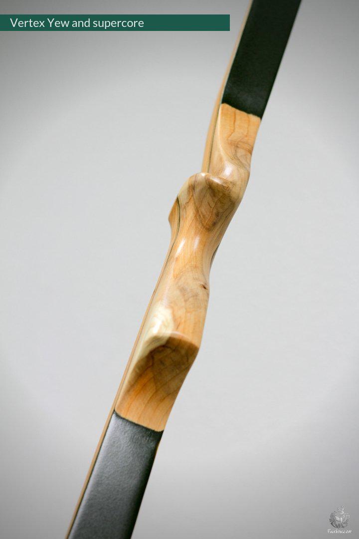 VERTEX, 30 LBS REFLEX DEFLEX AMERICAN LONGBOW, YEW WOOD AND BAMBOO-Bow-Fairbow-Fairbow