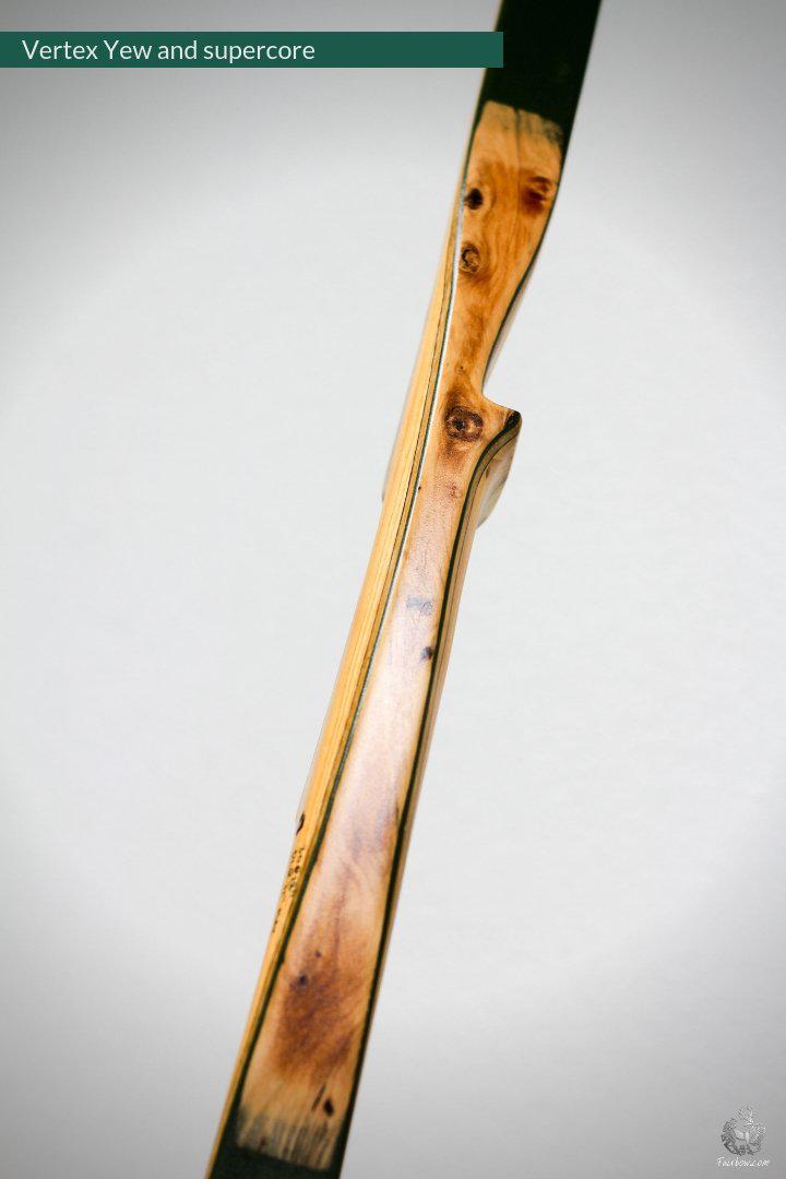 VERTEX, 30 LBS REFLEX DEFLEX AMERICAN LONGBOW, YEW WOOD AND BAMBOO-Bow-Fairbow-Fairbow