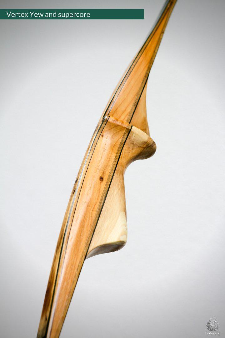 VERTEX, 30 LBS REFLEX DEFLEX AMERICAN LONGBOW, YEW WOOD AND BAMBOO-Bow-Fairbow-Fairbow