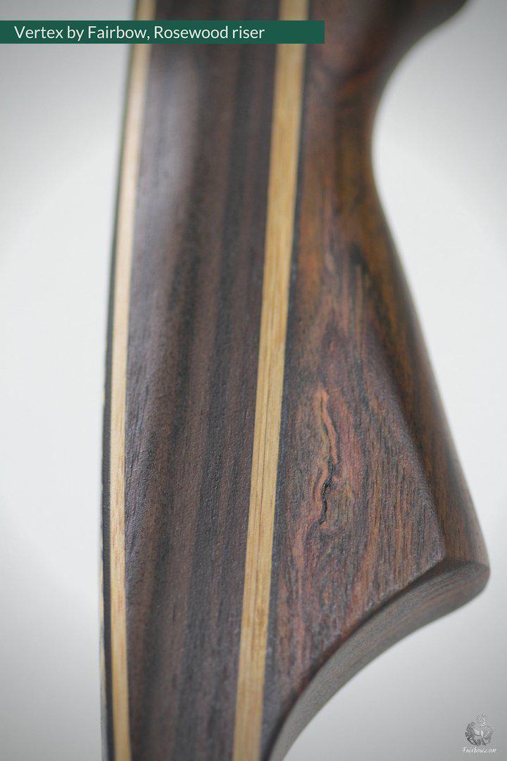 VERTEX, 33 LBS REFLEX DEFLEX AMERICAN LONGBOW, ROSEWOOD AND BAMBOO-Bow-Fairbow-Fairbow