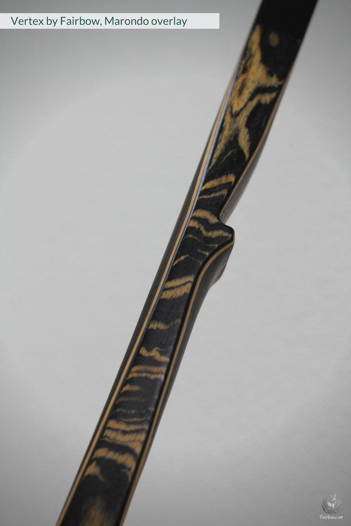 VERTEX, 33 LBS REFLEX DEFLEX AMERICAN LONGBOW, ROSEWOOD AND BAMBOO-Bow-Fairbow-Fairbow
