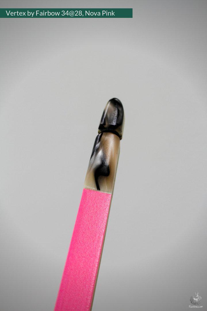 VERTEX, 34 LBS REFLEX DEFLEX AMERICAN LONGBOW, ROSEWOOD AND BAMBOO, NOVA PINK-Bow-Fairbow-Fairbow
