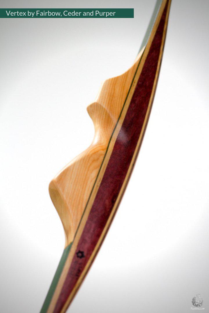 VERTEX, 43 LBS REFLEX DEFLEX AMERICAN LONGBOW, CEDAR AND BAMBOO-Bow-Fairbow-Fairbow