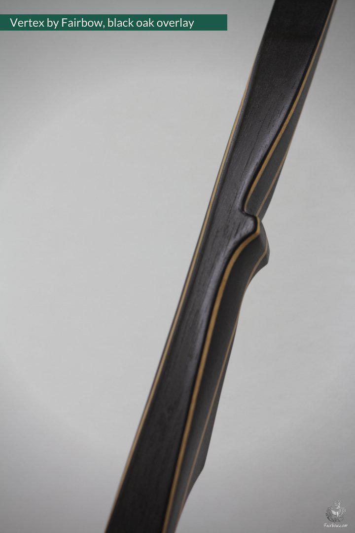 VERTEX, 45 LBS REFLEX DEFLEX AMERICAN LONGBOW, EBONY AND BAMBOO-Bow-Fairbow-Fairbow