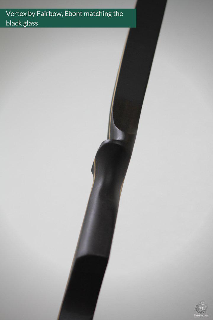 VERTEX, 45 LBS REFLEX DEFLEX AMERICAN LONGBOW, EBONY AND BAMBOO-Bow-Fairbow-Fairbow
