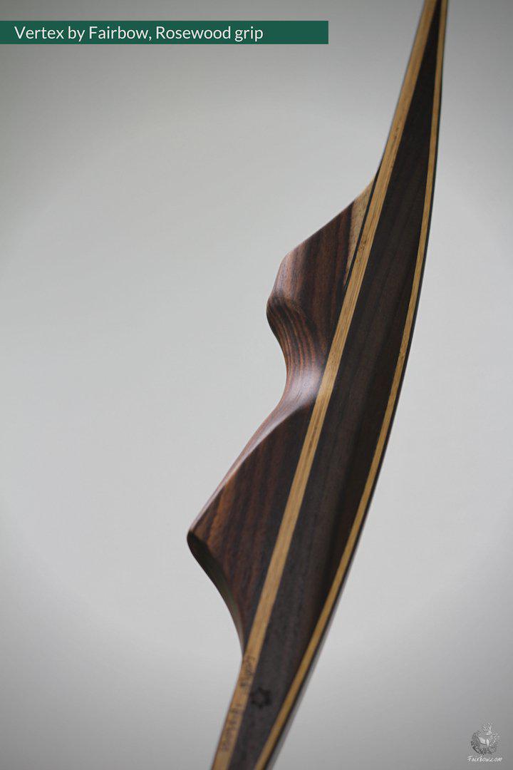 VERTEX, 45 LBS REFLEX DEFLEX AMERICAN LONGBOW, ROSEWOOD AND BAMBOO-Bow-Fairbow-Fairbow