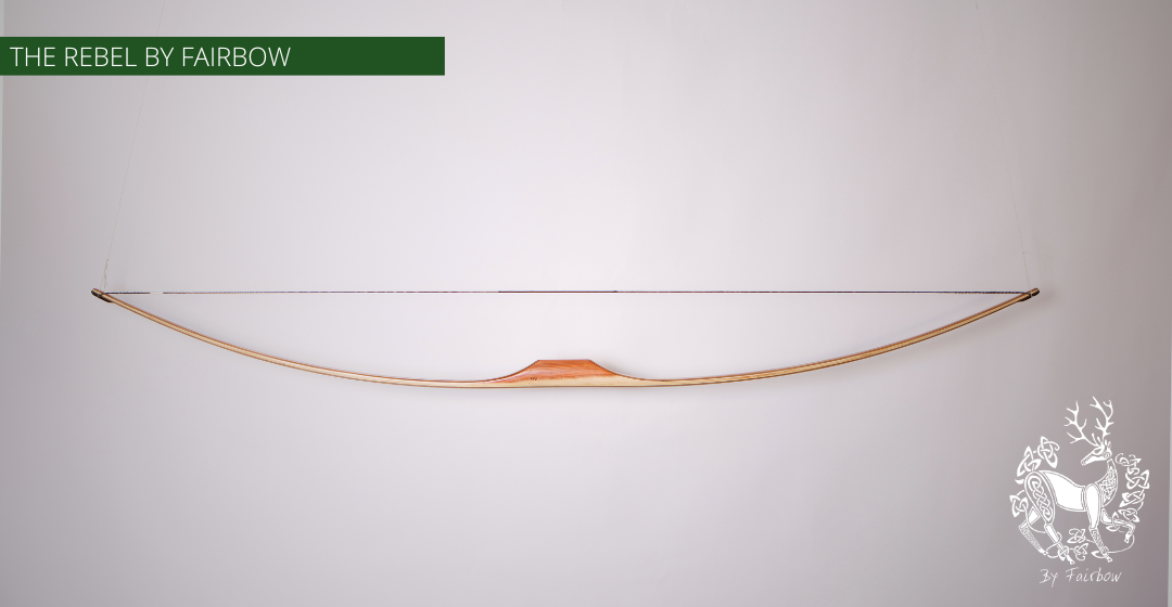 THE REBEL BOW 60@28 CLEAR GLASS, YEW RISER, BAMBOO CORES