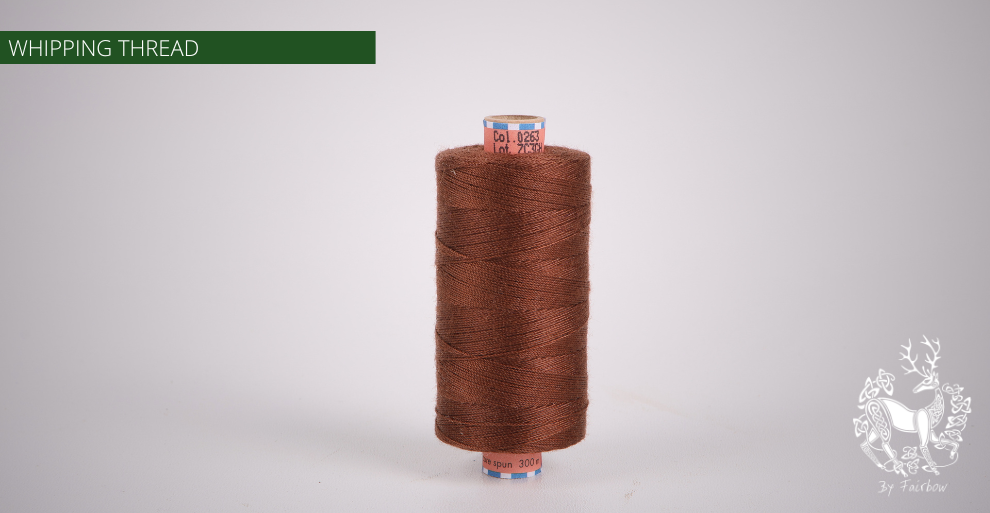 ARROW WHIPPING THREAD 300 meters spool-Arrow-Fairbow-Dark Brown 2-Fairbow