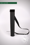 BLACK BACK TUBE QUIVER WITH ADJUSTABLE BELT-Quiver-Fairbow-Fairbow