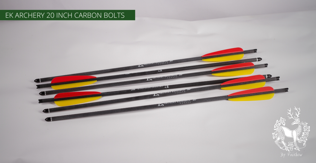 CROSSBOW CARBON BOLTS 20 INCH 6/PK WITH FIELDPOINT-survival gear-EK Poelang-Fairbow
