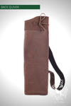 DARK BROWN SUEDE BACK QUIVER , WITH BELT-Quiver-Fairbow-Fairbow