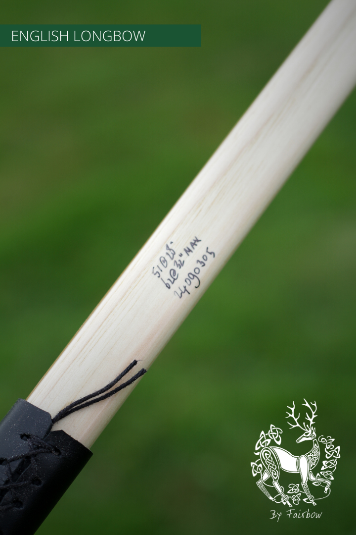 ENGLISH LONGBOW, GREENHEART SUPERCORE HICKORY SUPERIOR 51@28-English Longbow-Fairbow-Fairbow