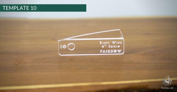 FEATHER CUTTING TEMPLATE PRE-GLUE (1-40)-Tool-Fairbow-Left wing-Rebel no.1-Fairbow