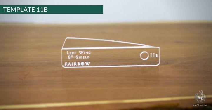 FEATHER CUTTING TEMPLATE PRE-GLUE (1-40)-Tool-Fairbow-Left wing-Rebel no.1-Fairbow