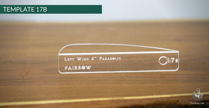 FEATHER CUTTING TEMPLATE PRE-GLUE (1-40)-Tool-Fairbow-Left wing-Rebel no.1-Fairbow