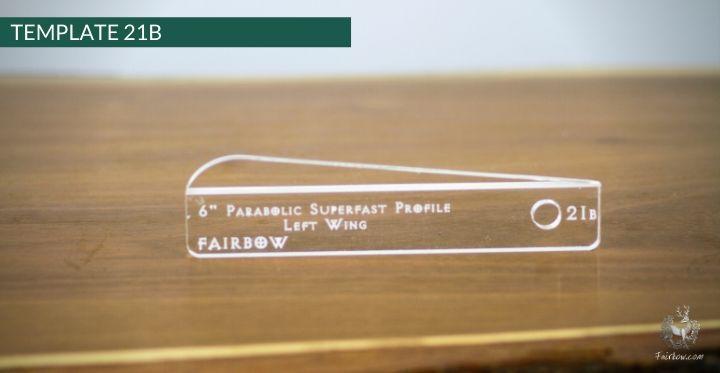 FEATHER CUTTING TEMPLATE PRE-GLUE (1-40)-Tool-Fairbow-Left wing-Rebel no.1-Fairbow