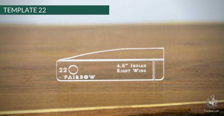 FEATHER CUTTING TEMPLATE PRE-GLUE (1-40)-Tool-Fairbow-Left wing-Rebel no.1-Fairbow