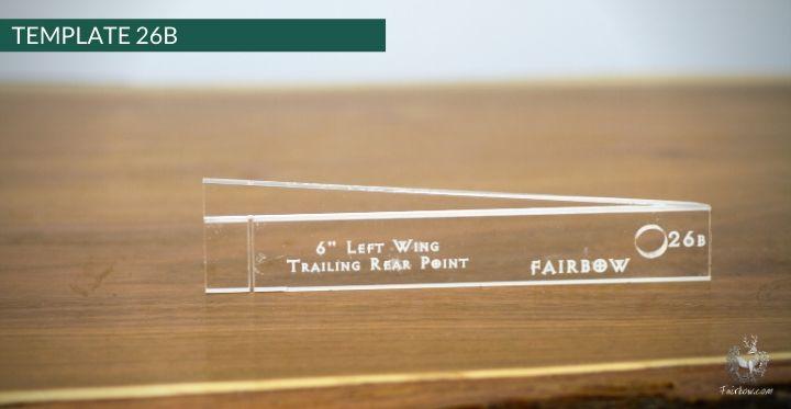 FEATHER CUTTING TEMPLATE PRE-GLUE (1-40)-Tool-Fairbow-Left wing-Rebel no.1-Fairbow