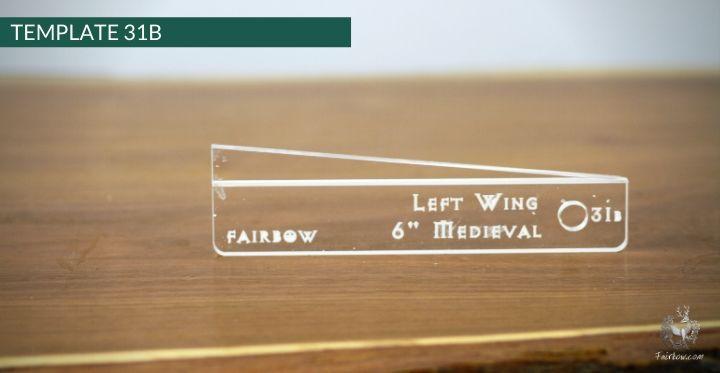 FEATHER CUTTING TEMPLATE PRE-GLUE (1-40)-Tool-Fairbow-Left wing-Rebel no.1-Fairbow