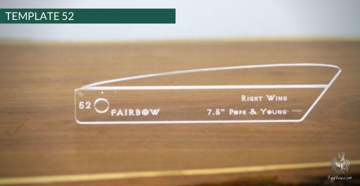 FEATHER CUTTING TEMPLATE PRE-GLUE (41-80)-Tool-Fairbow-Left wing-NAP no.41-Fairbow