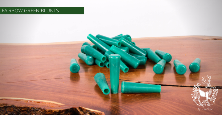 GREEN RUBBER RUBBER BLUNT (GREENHEADS)-arrow point-Fairbow-1-Fairbow