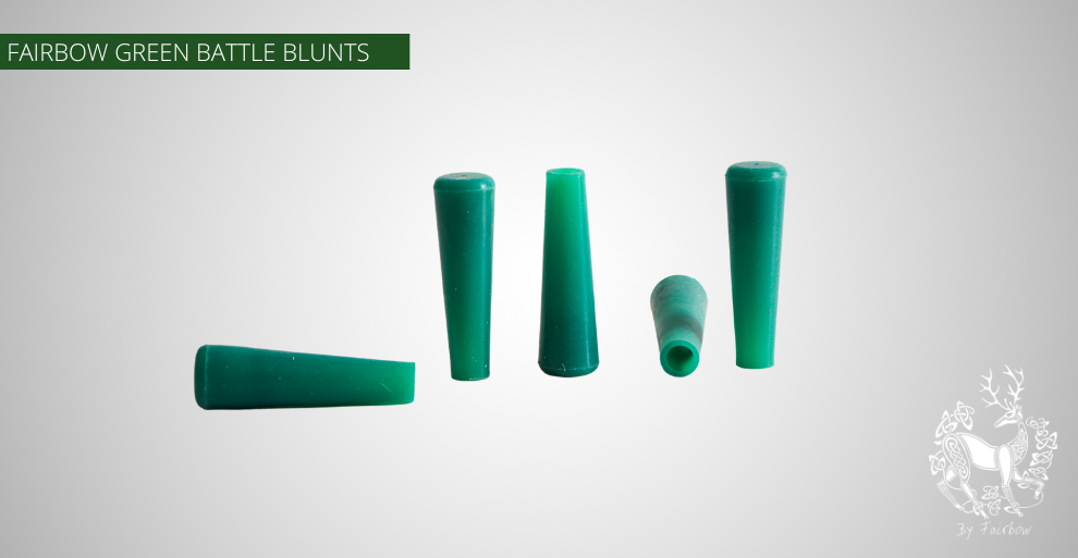 GREEN RUBBER RUBBER BLUNT (GREENHEADS)-arrow point-Fairbow-1-Fairbow