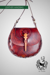 HANDCARVED LEATHER BAG WITH CELTIC DESIGN-Bag-Fairbow-Fairbow