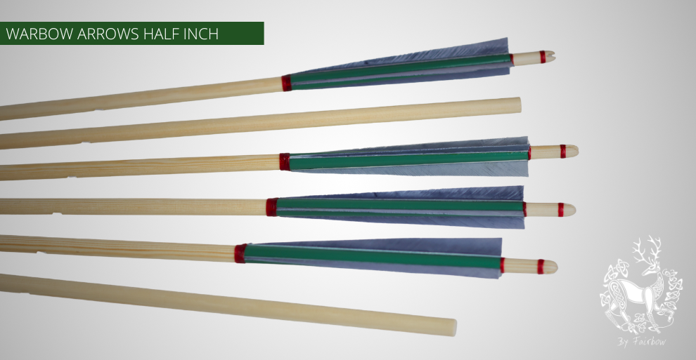 MEDIEVAL ARROWS SELFNOCKED 1/2 TAPERED NORTHERN PINE IN STOCK-Arrow-FAIRBOW-1 pcs-Fairbow