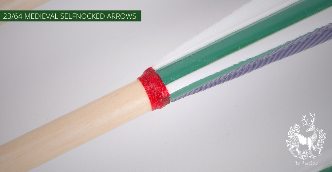 MEDIEVAL ARROWS SELFNOCKED 23/64 NORTHERN PINE IN STOCK-Arrow-FAIRBOW-1 pcs-Fairbow