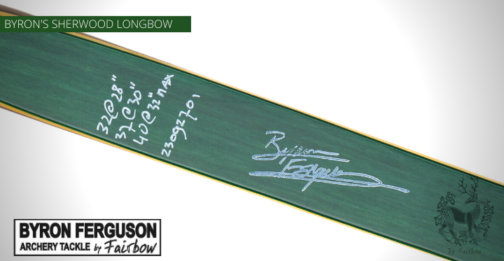 PRE ORDER THE BYRON FERGUSON SHERWOOD AMERICAN LONGBOW BY FAIRBOW-American bow-Fairbow-40 lbs-Left-Fairbow