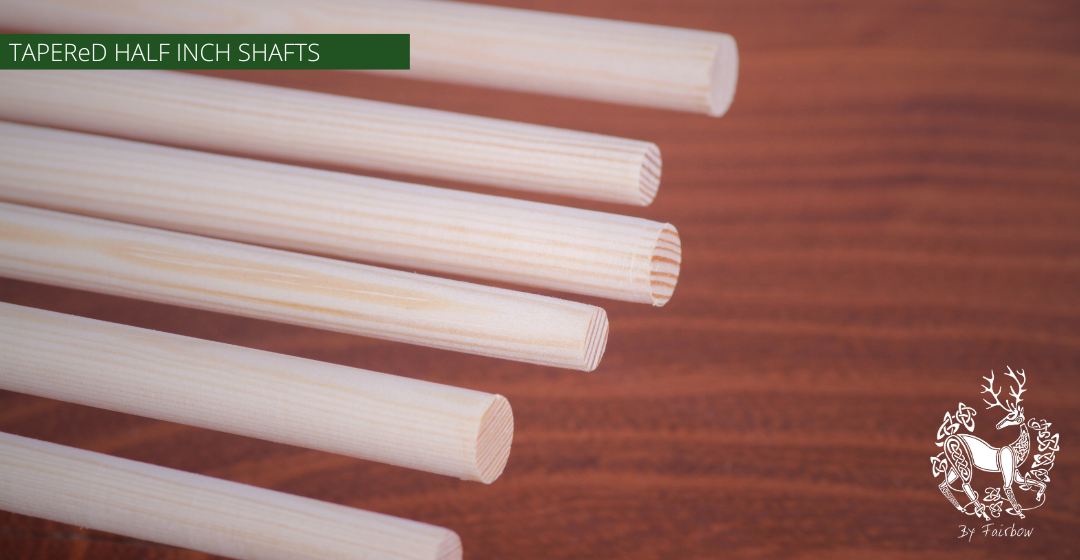 SCOTS PINE 1/2 INCH TAPERED SHAFTS 12.7 MM, 35 INCH LONG-Shaft-dal's archery-1 piece-Fairbow