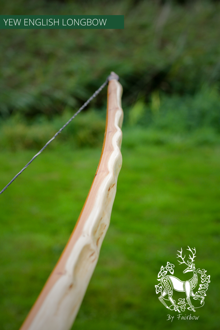 SELF YEW ENGLISH LONGBOW, 84 LBS @ 30 INCH, 77 INCH NTN-Bow-Fairbow-Fairbow