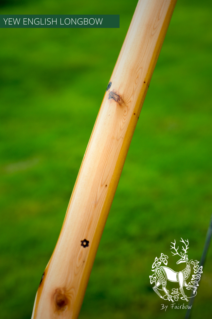 SELF YEW ENGLISH LONGBOW, 95 LBS @ 32 INCH, 80 INCH NTN-Bow-Fairbow-Fairbow