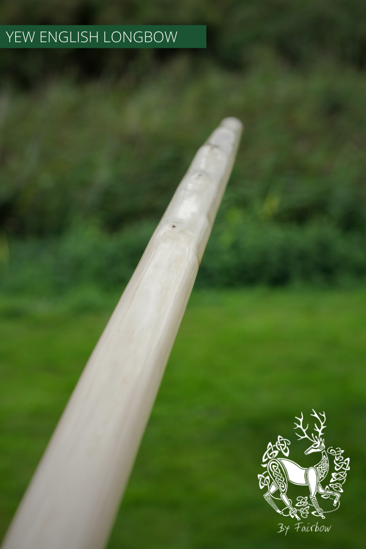 SELF YEW ENGLISH LONGBOW, 95 LBS @ 32 INCH, 80 INCH NTN-Bow-Fairbow-Fairbow