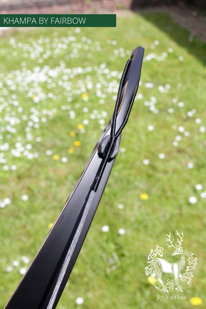 THE BLACK KHAMPA BOW BY FAIRBOW GREY N BLACK 33 LBS @ 28 INCH 42 @ 32 INCH-Bow-Fairbow-Fairbow