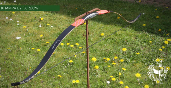 THE BLACK KHAMPA BOW BY FAIRBOW GREY N BLACK 33 LBS @ 28 INCH 42 @ 32 INCH-Bow-Fairbow-Fairbow