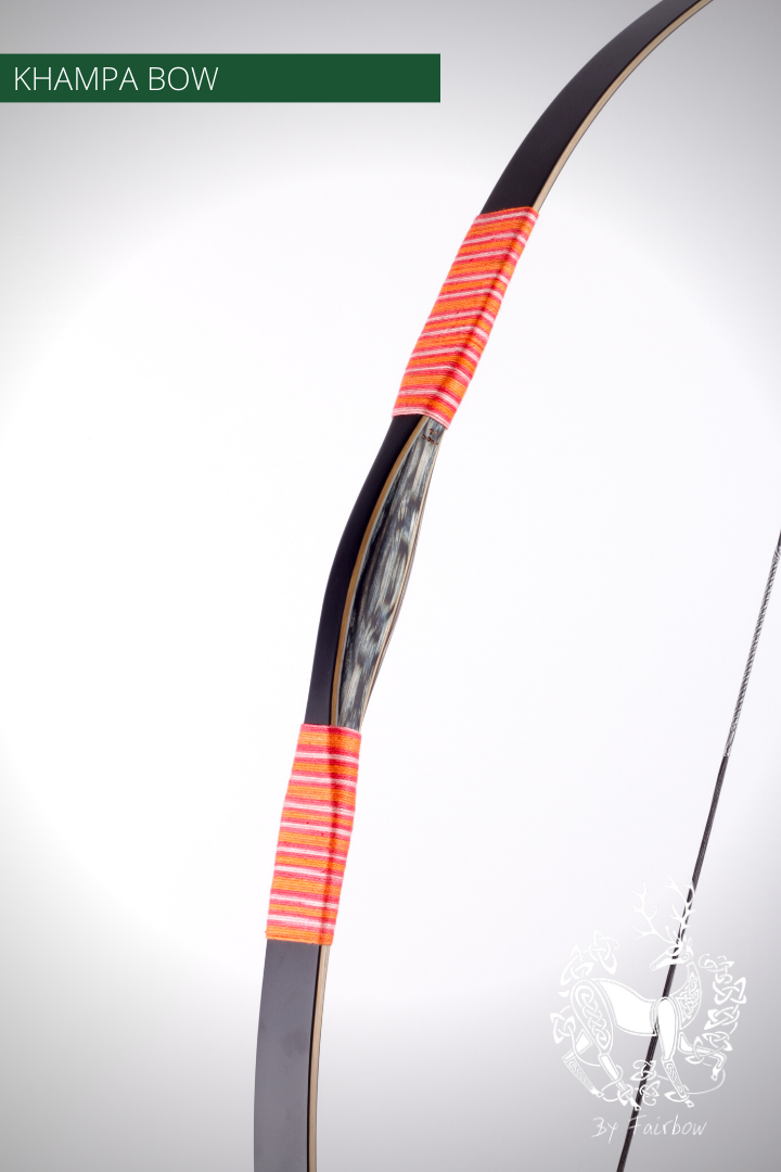 THE BLACK KHAMPA BOW BY FAIRBOW IN STOCK-Bow-Fairbow-35 lbs Striped Orange-Fairbow