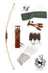 THE BYRON STARTER PACK BOW QUIVER AND ARROW THE WHOLE DEAL-American bow-Fairbow-25 lbs-Righthanded-Fairbow