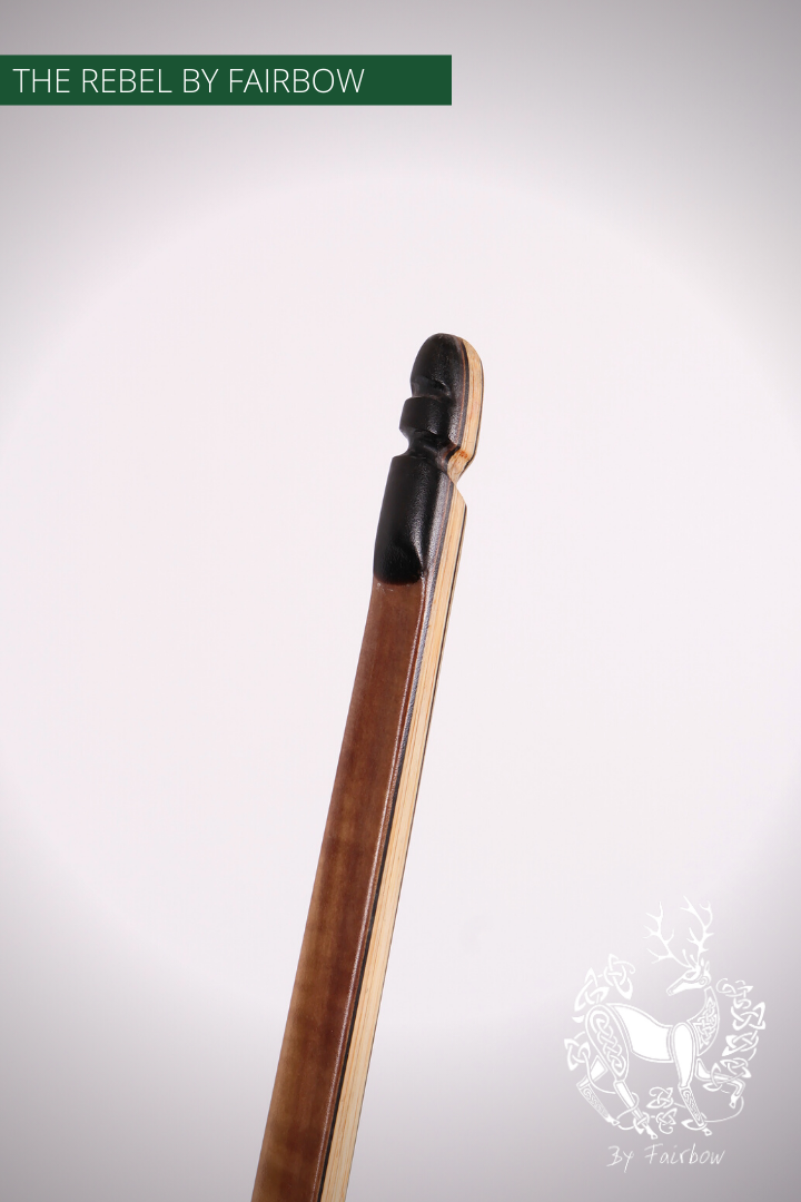 THE REBEL BOW 134@28 140 @ 30 INCH CLEAR GLASS, PEARWOOD, BAMBOO AND TULIP VENEER-Bow-Fairbow-Fairbow