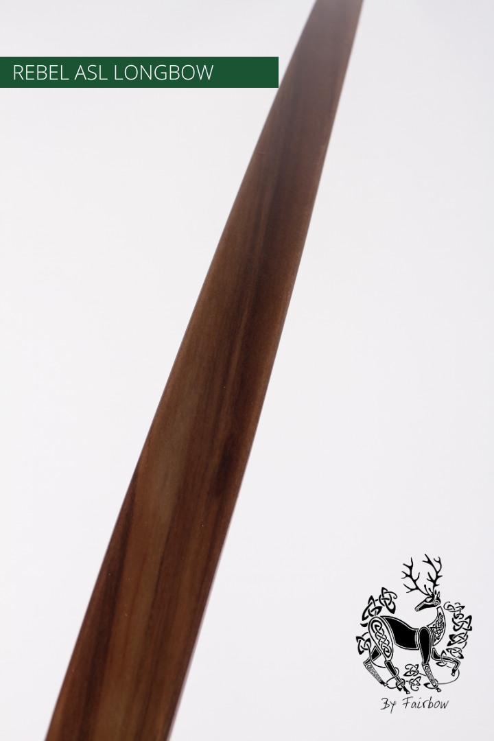 THE REBEL BOW 40@28 CLEAR GLASS, SPALTED PECAN AND SUPERCORE-Bow-Fairbow-Fairbow