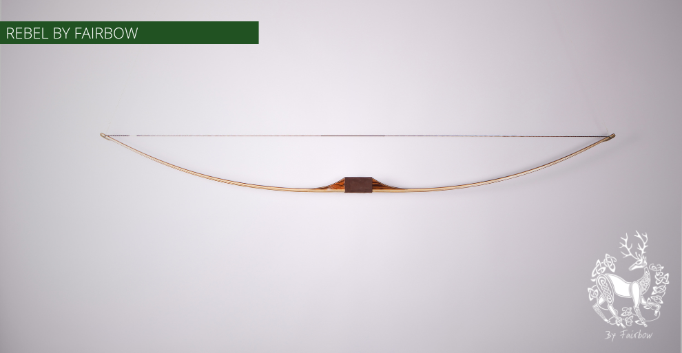 THE REBEL BOW 43@28 CLEAR GLASS, ROSEWOOD AND PALDAO-Bow-Fairbow-Fairbow