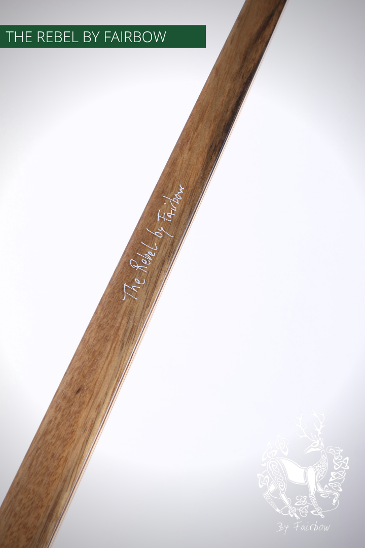 THE REBEL BOW 43@28 CLEAR GLASS, ROSEWOOD AND PALDAO-Bow-Fairbow-Fairbow