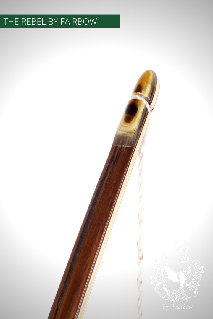 THE REBEL BOW 48@28 CLEAR GLASS, BAMBOO AND TIGERWOOD-Bow-Fairbow-Fairbow