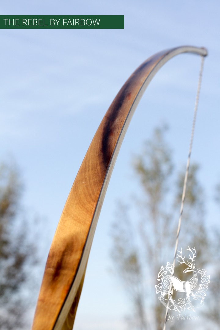 THE REBEL BOW 50@28 CLEAR GLASS, OSAGE AND SUPERCORE AND MYRTLEWOOD-Bow-Fairbow-Fairbow