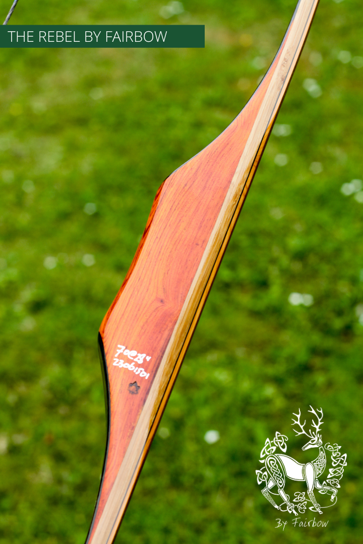 THE REBEL BOW 70@28 YEW CLEAR GLASS, BAMBOO AND SMOKED WALNUT BURL FINISH-Bow-Fairbow-Fairbow