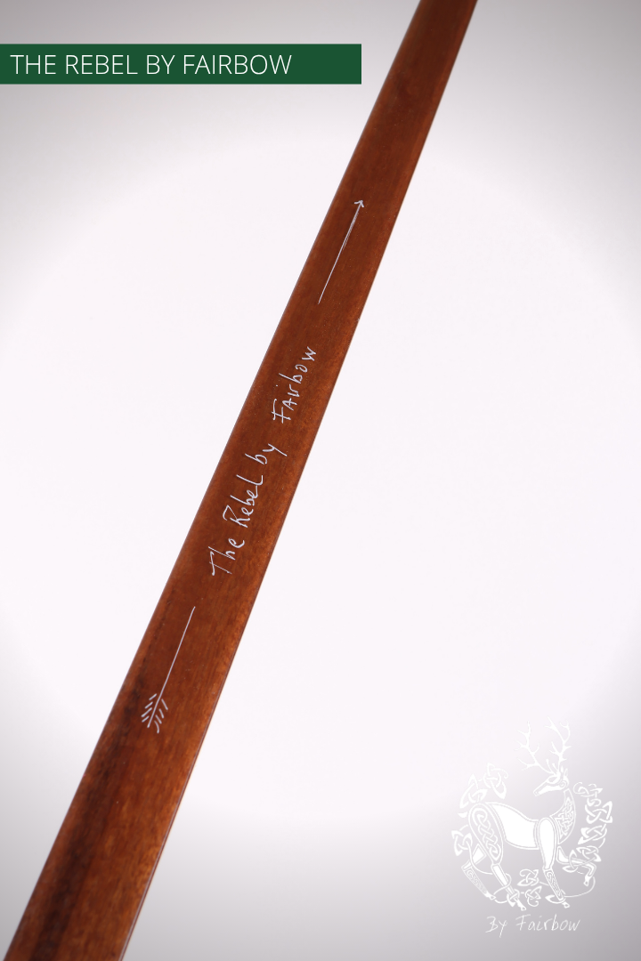 THE REBEL BOW 73@28 CLEAR GLASS, ROSEWOOD-Bow-Fairbow-Fairbow